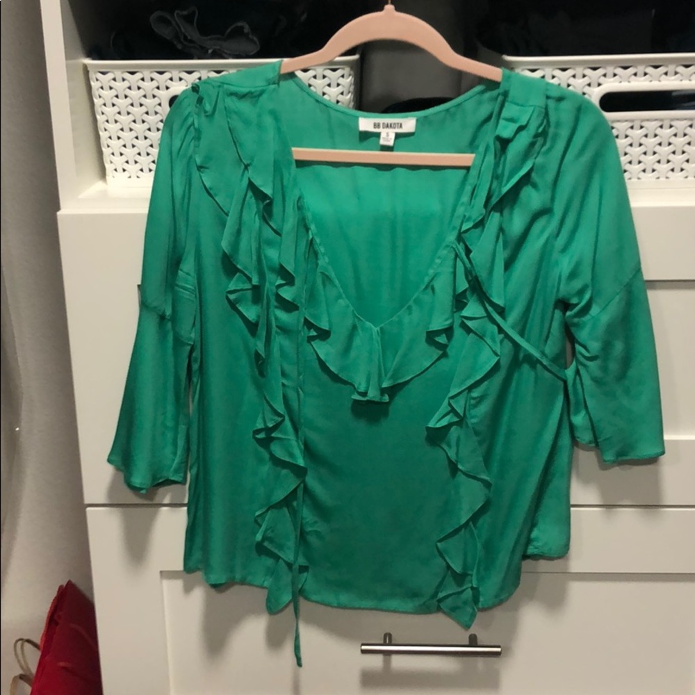 Green blouse